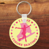 Porte-clés I Love Figure Patinage (Recto)