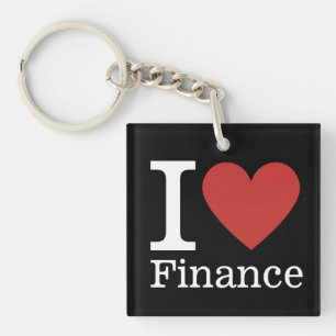 Porte-clés I ❤️ Love Finance - Département des Finances - Por