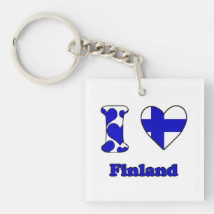 Porte-clés I love Finland
