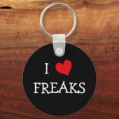 Porte-clés I Love Freaks (Recto)