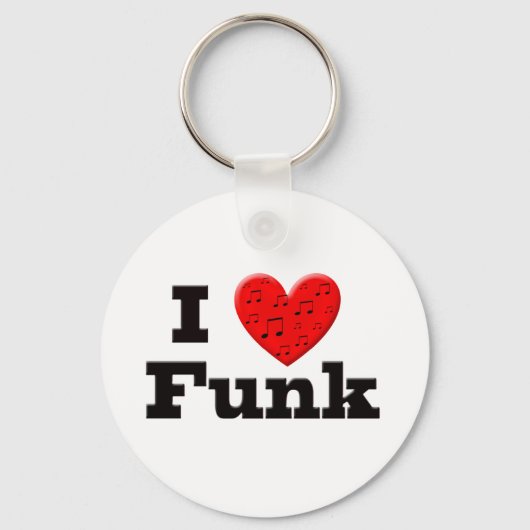 Porte-clés I Love Funk (Recto)