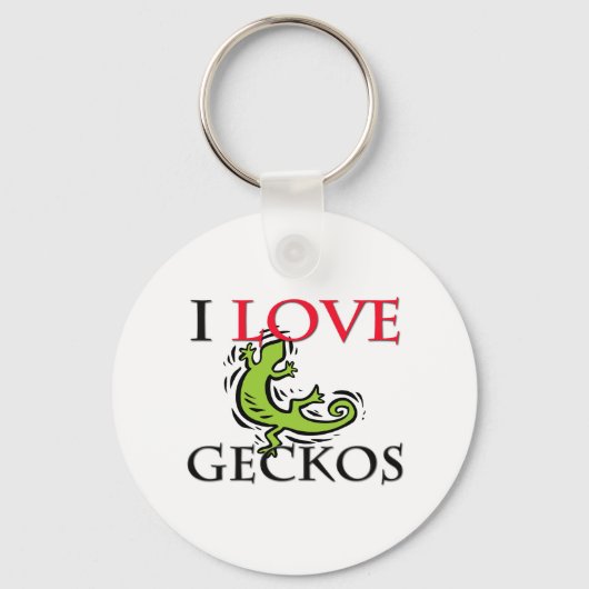 Porte-clés I Love Geckos (Recto)