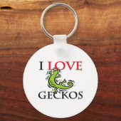 Porte-clés I Love Geckos (Recto)