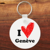 Porte-clés I Love Genève (Recto)
