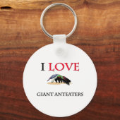 Porte-clés I Love Giant Anteaters (Recto)