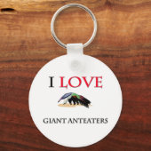 Porte-clés I Love Giant Anteaters (Recto)