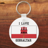 Porte-clés I Love Gibraltar (Recto)