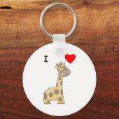 Porte-clés I Love Giraffes (3) (Recto)