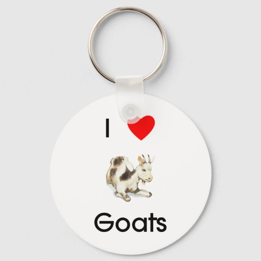 Porte-clés I love goats Keychain (Recto)