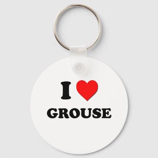 Porte-clés I Love Grouse (Recto)