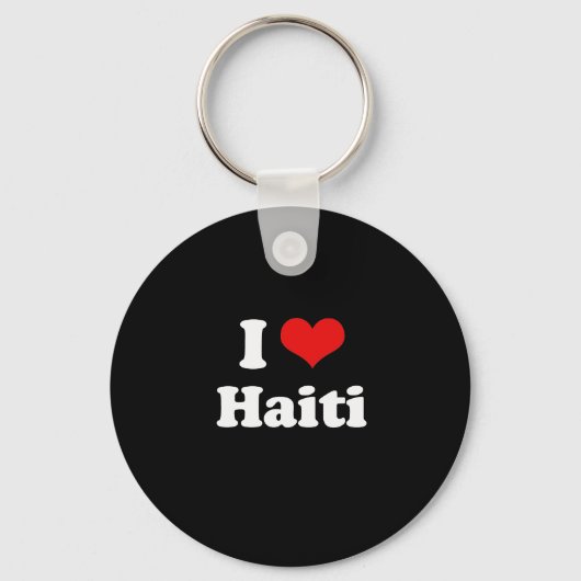 Porte-clés I Love Haiti Tshirt (Recto)
