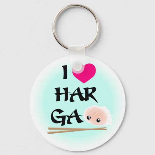 Porte-clés I Love Har Gao (Porte - clé de crevettes) (Recto)