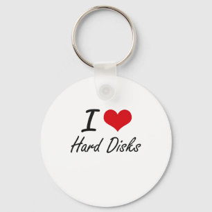 Porte-clés I love Hard Disks