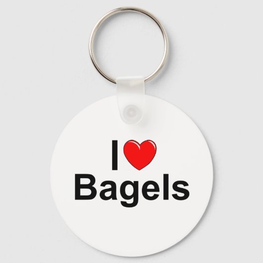 Porte-clés I Love (Heart) Bagels (Recto)