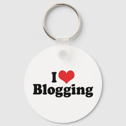 Porte-clés I Love Heart Blogging (Recto)