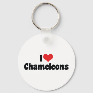 Porte-clés I Love Heart Chameleons - Lizard Lover
