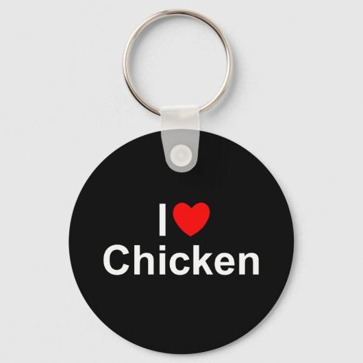 Porte-clés I Love (Heart) Chicken (Recto)