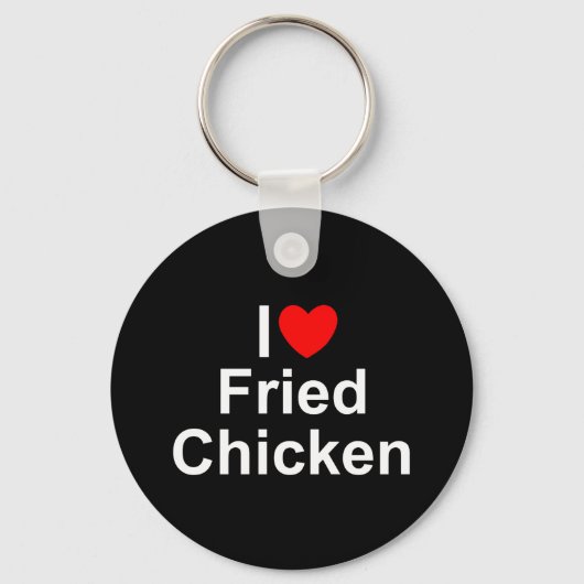 Porte-clés I Love (Heart) Fried Chicken (Recto)