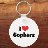 Porte-clés I Love Heart Gophers (Recto)