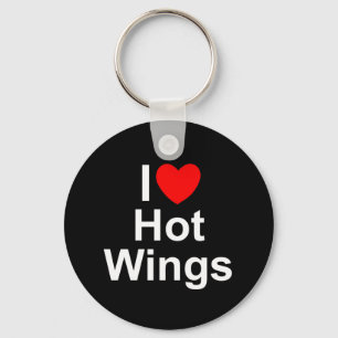 Porte-clés I Love (Heart) Hot Wings