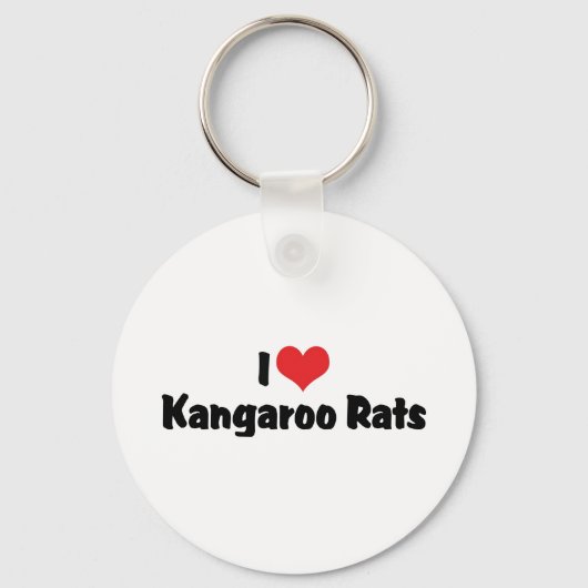 Porte-clés I Love Heart Kangaroo Rats (Recto)