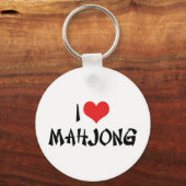 Porte-clés I Love Heart Mahjong - Mah Jong Lover (Recto)