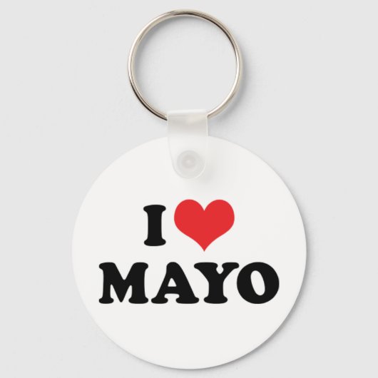 Porte-clés I Love Heart Mayo - Mayonnaise Lover (Recto)