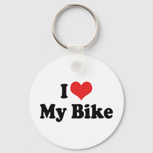 Porte-clés I Love Heart My Bike - Bicycle Motorcycle Lover