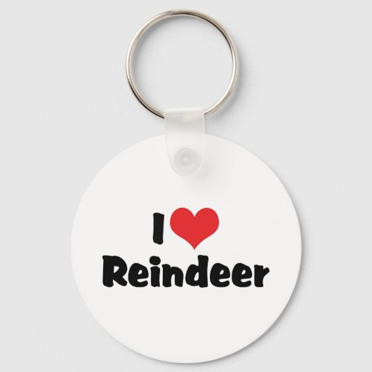 Porte-clés I Love Heart Reindeer (Recto)
