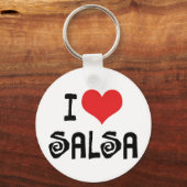 Porte-clés I Love Heart Salsa (Recto)