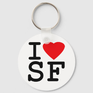 Porte-clés I Love Heart San Francisco