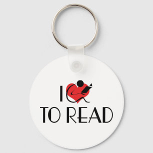 Porte-clés I Love Heart To Read - Book Lover