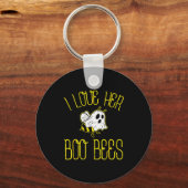 Porte-clés I Love Her Boo Bees Couples Halloween Adult Costum (Recto)