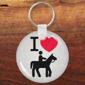 Porte-clés I love horsering (Recto)