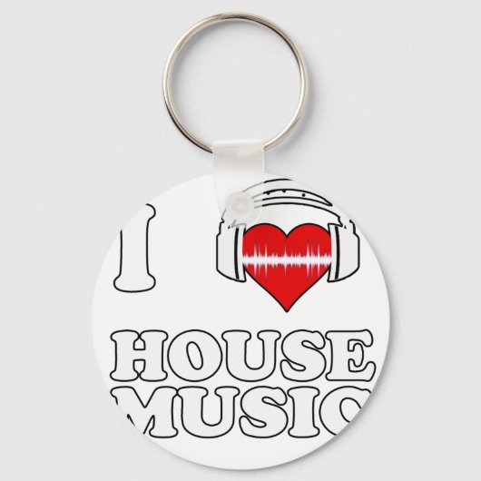 Porte-clés I Love House Music (Recto)