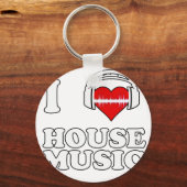 Porte-clés I Love House Music (Recto)