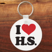 Porte-clés I Love HS (High School)! (Recto)