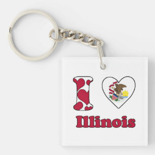 Porte-clés I love Illinois