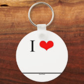 Porte-clés I Love (Insérer le nom) (Recto)