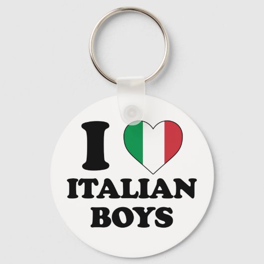 Porte-clés I love Italian Boys (Recto)