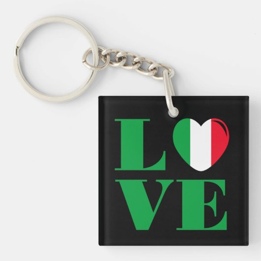Porte-clés I love Italy (Devant)