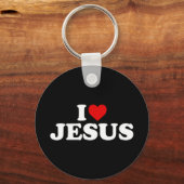 Porte-clés I Love Jesus - Coeur Pullover HoodieCaractéristiqu (Recto)