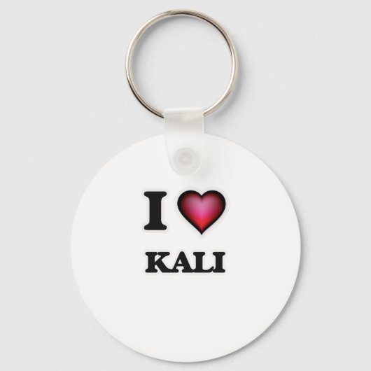 Porte-clés I Love Kali (Recto)