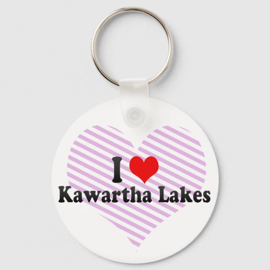 Porte-clés I Love Kawartha Lakes, Canada (Recto)