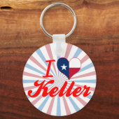 Porte-clés I Love Keller, Texas (Recto)