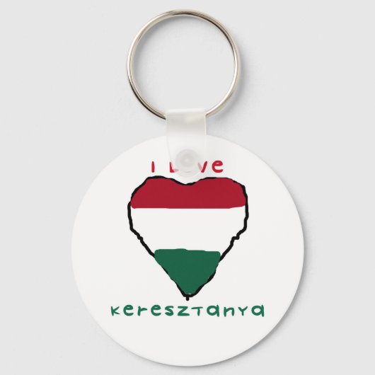 Porte-clés I Love Keresztanya Porte - clé (Recto)