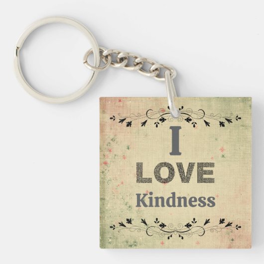 Porte-clés I Love Kindness Keychain (Devant)