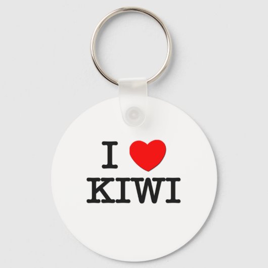 Porte-clés I Love KIWI ( nourriture ) (Recto)