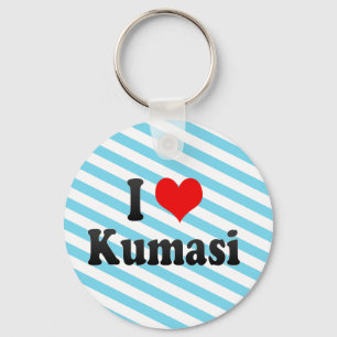 Porte-clés I Love Kumasi, Ghana