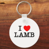 Porte-clés I Love LAMB ( nourriture ) (Recto)